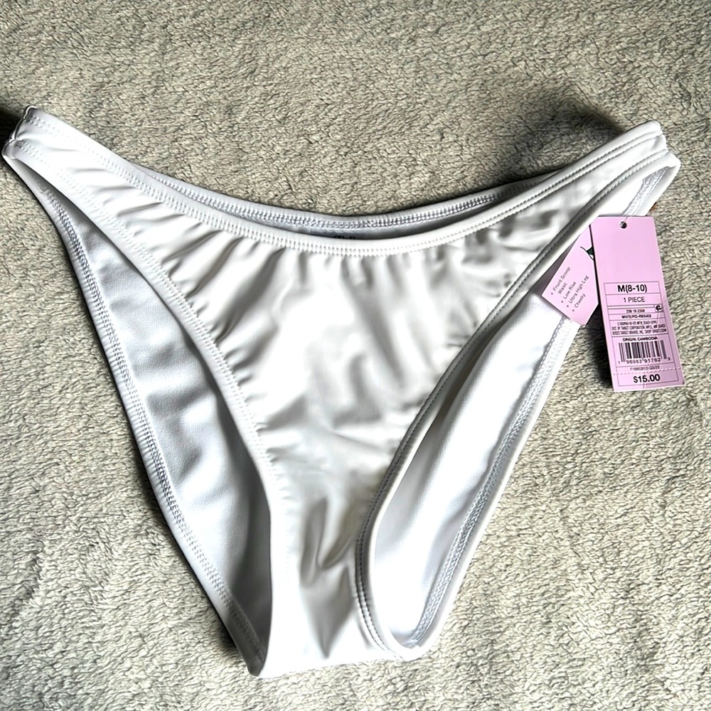 Wild Fable bikini bottom. Front scoop waist. Ultra high leg, cheeky. NWT